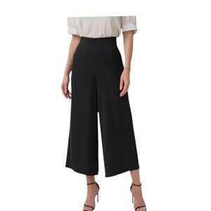 Adrianna Papell Women's Textured Satin Pull Pants in Black
